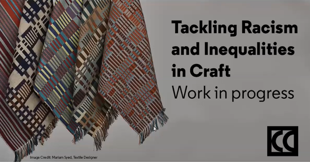 Tackling racism and inequalities in craft banner